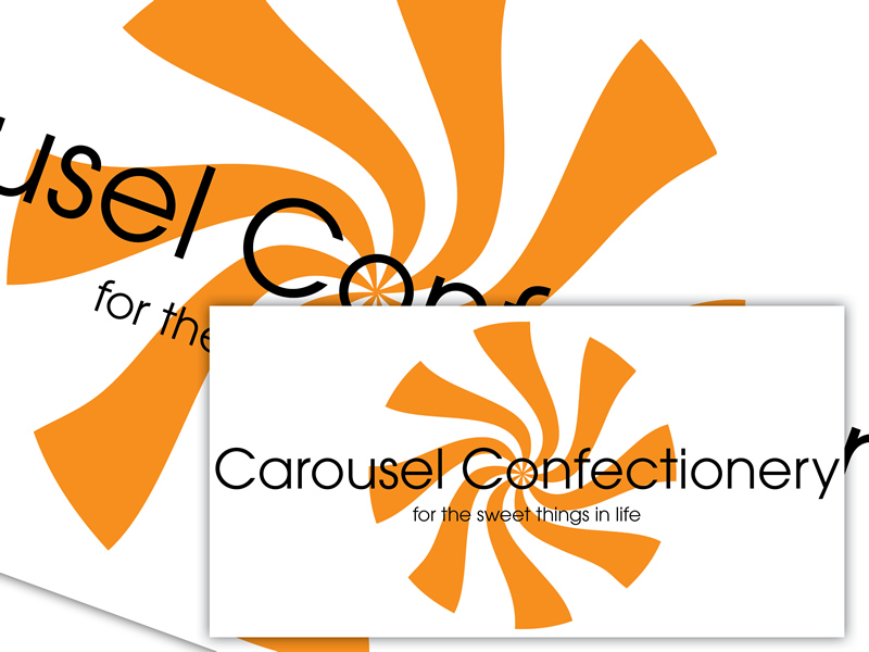 The Carousel Candy Branding and business cards. Carousel Candy Branding and business cards.